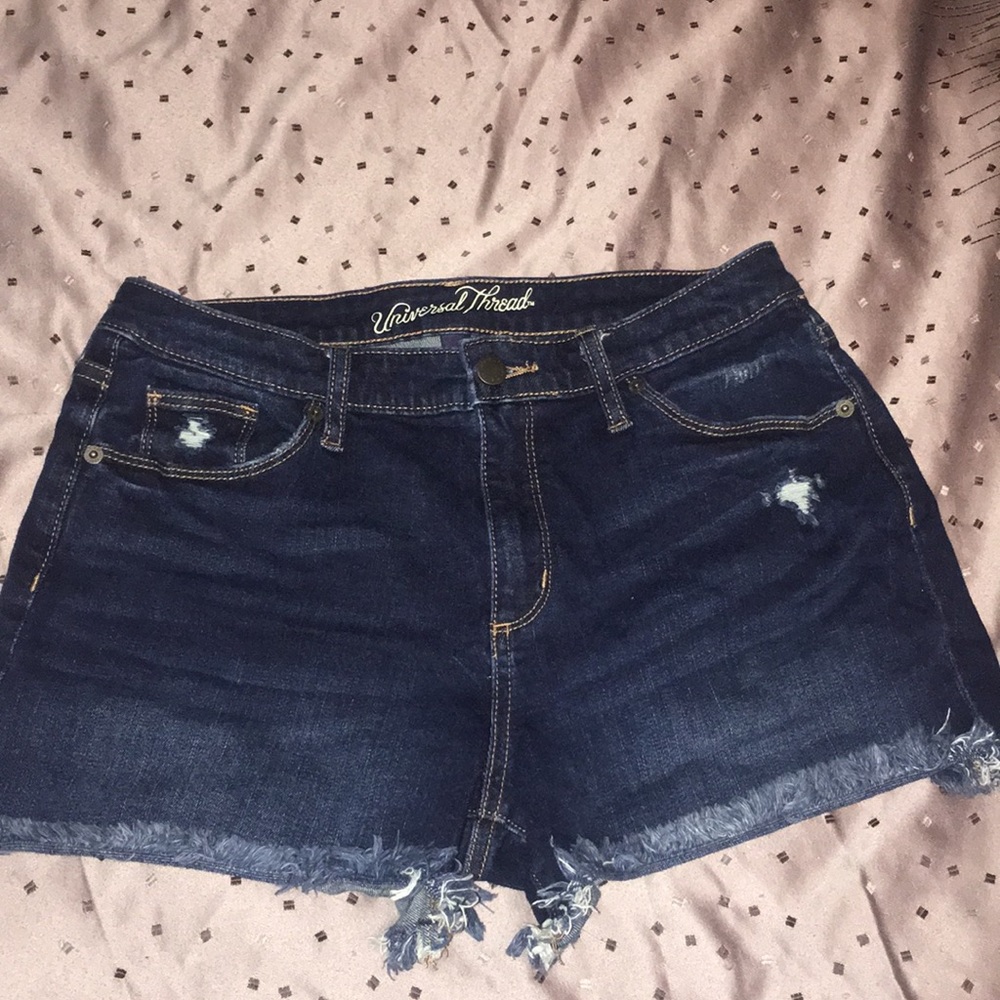 High Rise Jean shorts
